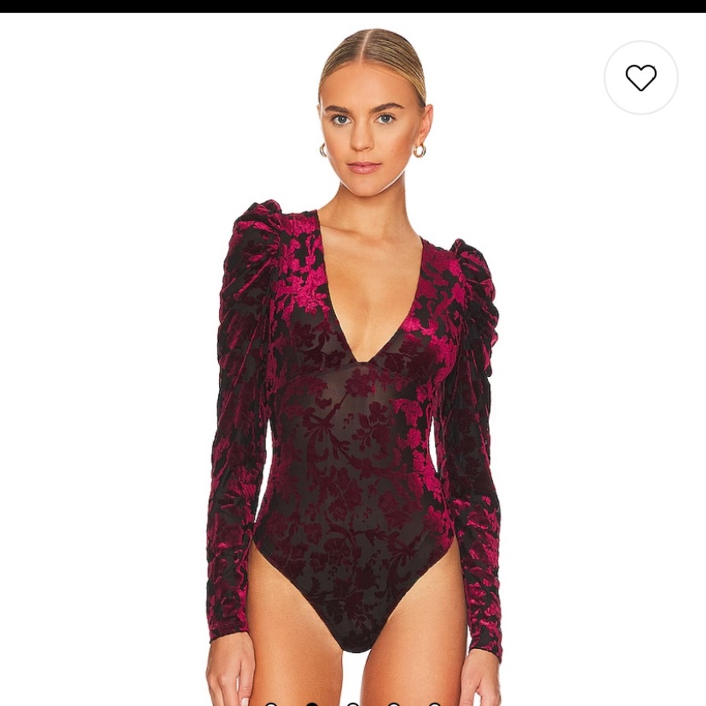 Free People Magic Hour Bodysuit in Midnight Combo
